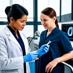 **

"A diverse team of scientists and engineers, including women, collaborating on the design of a prosthetic limb in a modern laboratory setting, fully clothed in professional attire, safe for work, appropriate content, perfect anatomy, natural proportions, professional, family-friendly."

**